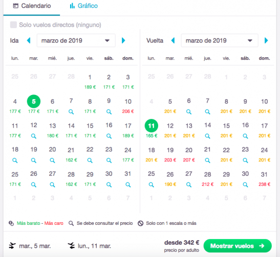 Precio barato skyscanner