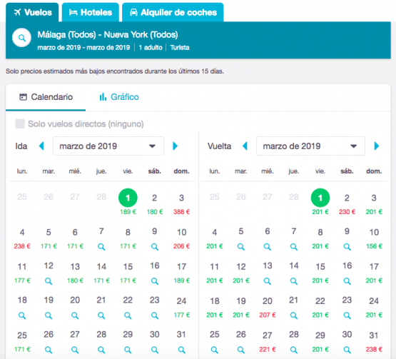 Precio mes skyscanner