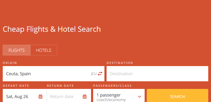 buscador de vuelos y hoteles. Imagen destacada