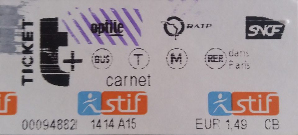 ticket t+ paris